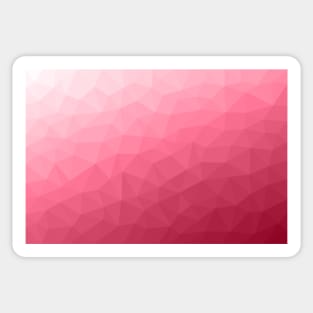 Magenta pink ombre gradient geometric mesh pattern Sticker